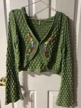 ASO Hannah Montana ALT Free People crochet cardigan